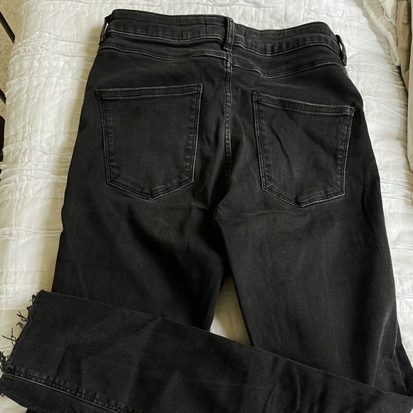 ZARA BLACK DENIM SKINNY JEANS - HIGH WAISTED - Picture 3 of 4